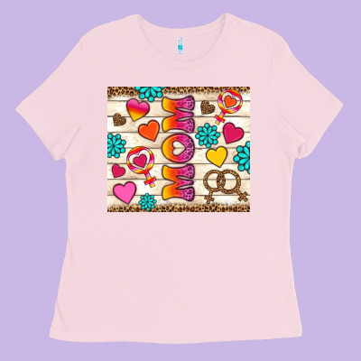 Western Lgbtq+ Mom Lesbian Tumbler Ladies Tee Designed By Bundleandbundleshop
