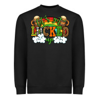 Black Let's get lucked up St. Patrick's Day Heavyweight Sweatshirt - OliviaCreatesArt