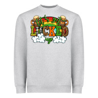 Heather Grey Let's get lucked up St. Patrick's Day Heavyweight Sweatshirt - OliviaCreatesArt