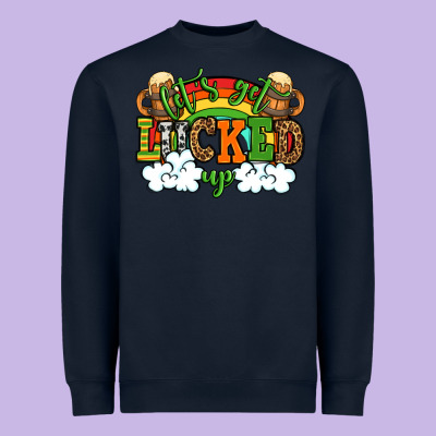 Let's Get Lucked Up St. Patrick's Day Heavyweight Sweatshirt Designed By Oliviacreatesart