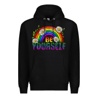 Black Be Yourself Pride Lgbtq Premium Hoodie - BundleAndBundleShop
