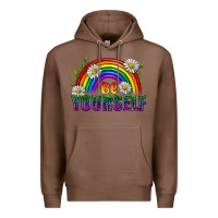 Chestnut Be Yourself Pride Lgbtq Premium Hoodie - BundleAndBundleShop