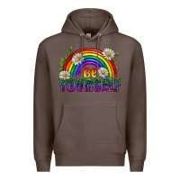 Coffee Be Yourself Pride Lgbtq Premium Hoodie - BundleAndBundleShop