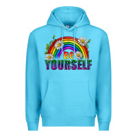 Ocean Blue Be Yourself Pride Lgbtq Premium Hoodie - BundleAndBundleShop