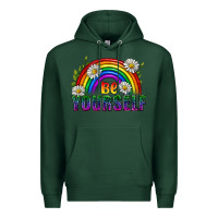 Sports Green Be Yourself Pride Lgbtq Premium Hoodie - BundleAndBundleShop