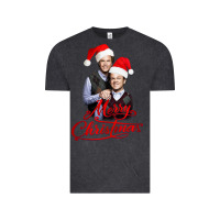 Vintage Black Step Brothers - merry christmas - happy xmas Vintage Tee - DesigneFamous