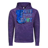 Cloud Purple give cancer the boot colon cancer blue ribbon nca Vintage Hoodie - NancyCooperArtShop