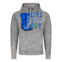 Cloud Rock give cancer the boot colon cancer blue ribbon nca Vintage Hoodie - NancyCooperArtShop