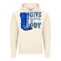 Vintage Artic give cancer the boot colon cancer blue ribbon nca Vintage Hoodie - NancyCooperArtShop