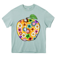 Arona colorful flora apple teacher Heavy Core Tee - NancyCooperArtShop