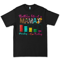 Black Battery Life Of A Mama Premium Tee - BundleAndBundleShop