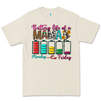 Bone Battery Life Of A Mama Premium Tee - BundleAndBundleShop