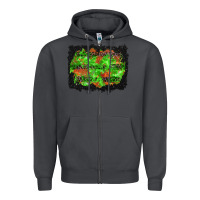 Smoke halloween leopard lines background Zipper Hoodie - BundleAndBundleShop