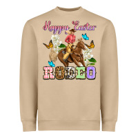 Happy Easter Rodeo Cowgirl Heavyweight Sweatshirt | Teevron