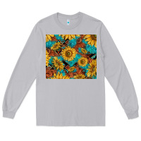 Moon Dust rustic sunflowers Long Sleeve Tee - TumblerDesignByShophia