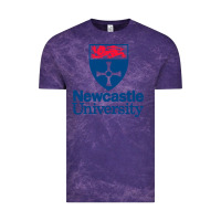 Cloud Purple Newcastle College Vintage Tee - DesigneFamous