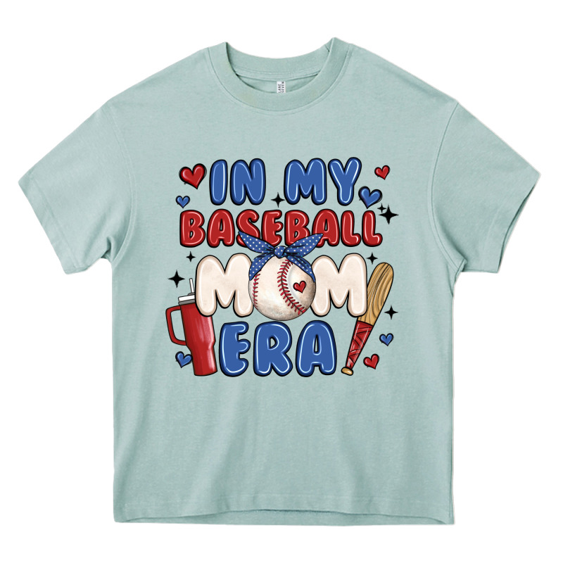 In My Baseball Mom Era Heavy Core Tee by JahusDesignShop | Teevron