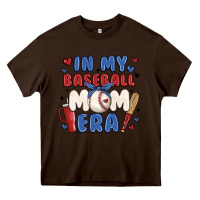 Chocolate Brown in my baseball mom era Heavy Core Tee - JahusDesignShop