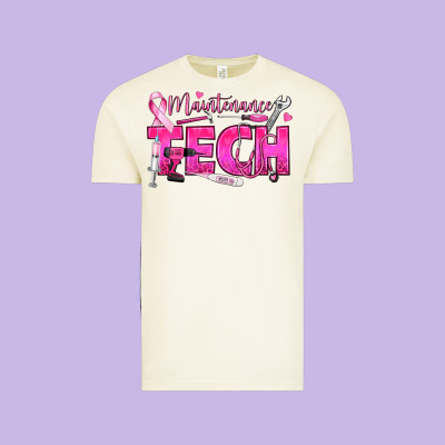 Breast Cancer Maintenance Tech Vintage Tee Designed By Texasbilliewilder