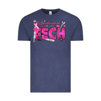 Vintage Denim Breast Cancer Maintenance Tech Vintage Tee - texasbilliewilder