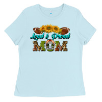 Baby Blue Western Loud And Proud Mom Ladies Tee - BundleAndBundleShop