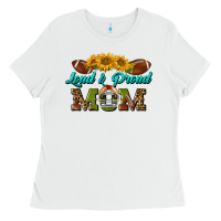 White Western Loud And Proud Mom Ladies Tee - BundleAndBundleShop
