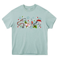 Arona christmas nurse Heavy Core Tee - MaliasSmallBusiness