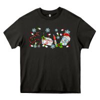 Asphalt christmas nurse Heavy Core Tee - MaliasSmallBusiness