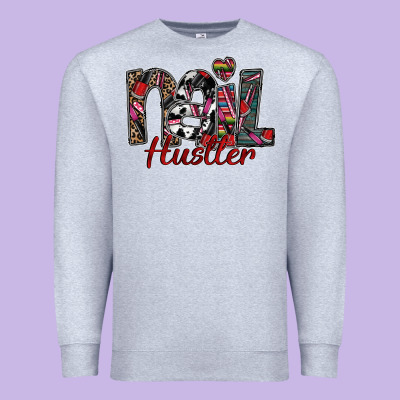 Nail Hustler Premium Sweatshirt Designed By Sublimationcraftshop
