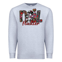 Heather Grey nail hustler Premium Sweatshirt - SublimationCraftShop