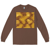 Chestnut gold glitter with leopard pattern Long Sleeve Tee - TumblerDesignByShophia