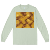Matcha gold glitter with leopard pattern Long Sleeve Tee - TumblerDesignByShophia