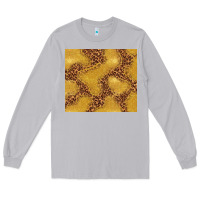 Moon Dust gold glitter with leopard pattern Long Sleeve Tee - TumblerDesignByShophia