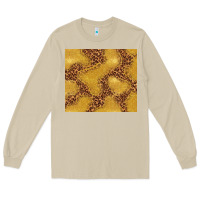 Mushroom gold glitter with leopard pattern Long Sleeve Tee - TumblerDesignByShophia