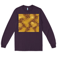 Plum gold glitter with leopard pattern Long Sleeve Tee - TumblerDesignByShophia
