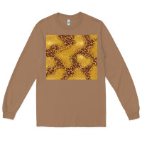 Toasted Coconut gold glitter with leopard pattern Long Sleeve Tee - TumblerDesignByShophia