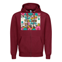Burgundy best teacher ever tumbler Zipper Hoodie - BundleAndBundleShop