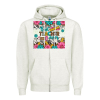 Oatmeal Heather best teacher ever tumbler Zipper Hoodie - BundleAndBundleShop