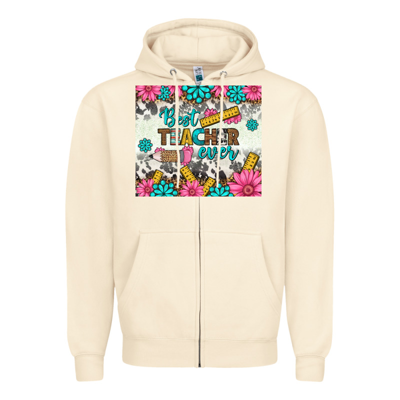 Best Teacher Ever Tumbler Zipper Hoodie by BundleAndBundleShop | Teevron