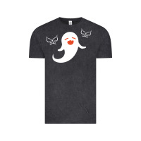 Vintage Black genshin impact hu tao  spirit ghost art lightweight Vintage Tee - DesigneFamous