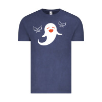 Vintage Denim genshin impact hu tao  spirit ghost art lightweight Vintage Tee - DesigneFamous