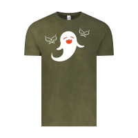 Vintage Olive genshin impact hu tao  spirit ghost art lightweight Vintage Tee - DesigneFamous