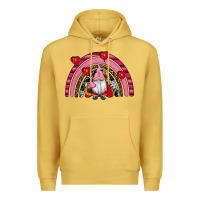 Antique Gold valentines day gnomes rainbow Premium Hoodie - RanaPortraitStore