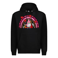Black valentines day gnomes rainbow Premium Hoodie - RanaPortraitStore