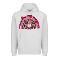 Dove Grey valentines day gnomes rainbow Premium Hoodie - RanaPortraitStore