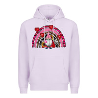 Lilac valentines day gnomes rainbow Premium Hoodie - RanaPortraitStore