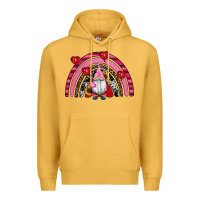 Mustard valentines day gnomes rainbow Premium Hoodie - RanaPortraitStore