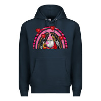 Navy valentines day gnomes rainbow Premium Hoodie - RanaPortraitStore