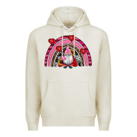 Oatmeal Heather valentines day gnomes rainbow Premium Hoodie - RanaPortraitStore