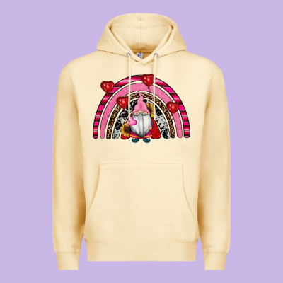 Valentines Day Gnomes Rainbow Premium Hoodie Designed By Ranaportraitstore